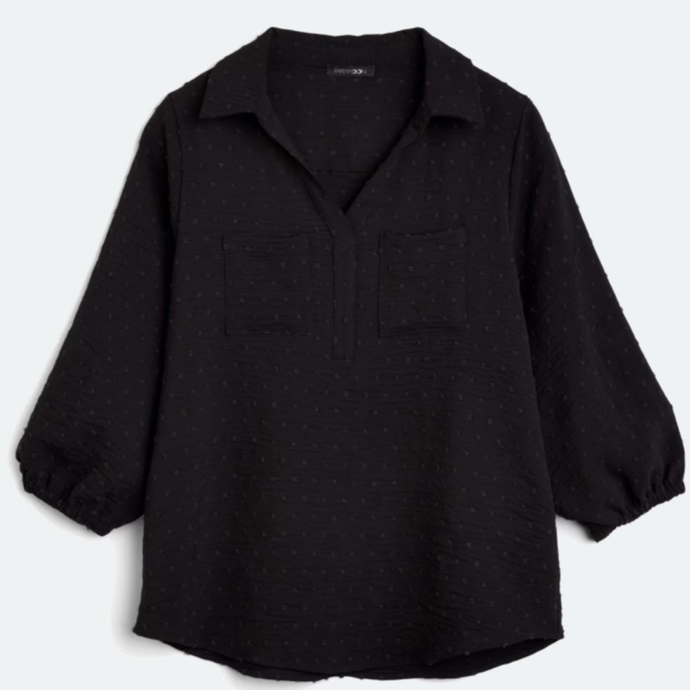 Papermoon black blouse. Size large